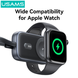  Đế Sạc Không Dây Dự Phòng Cho Watch USAMS CD245 1200mAh 2.5W (with Built-in Type-C cable) 