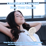  Quạt Cầm Tay Mini GOOJODOQ 1200mAh (6 cấp độ gió, Gập 90 độ, Màn hình LED hiển thị, Kèm đế giữ điện thoại) 