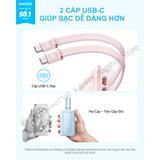  Pin Dự Phòng ANKER Zolo A1681C 20000mAh 45W (1*Type-C + 1*USB-A Port, With Dual Built-in Type-C Cable) 