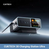  Trạm Sạc Để Bàn CUKTECH 30 Ultra 300W (IPS 1.83" Smart Display, Built-in magnetic base, DC 300W Max, Intelligent real-time power adjustment, ADC 2.0, Support Mi Turbo 120W) 