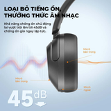  Tai Nghe Chụp Tai Không Dây Earfun Wave Pro (Bluetooth v5.3, 80H, Hi-Res Audio, LDAC, Low latency) 