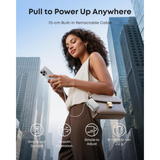  Pin Dự Phòng ANKER Nano A1638 10000mAh 45W (2*Type-C + 1*USB-A,With Built-In Retractable Type-C Cable, Smart LED Display) 