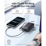  Pin Dự Phòng ANKER A110J 10000mAh 30W (CCC / 3C Certification, 2*Type-C + 1*USB-A port, Digital Display, LiFePO4 Cell) 