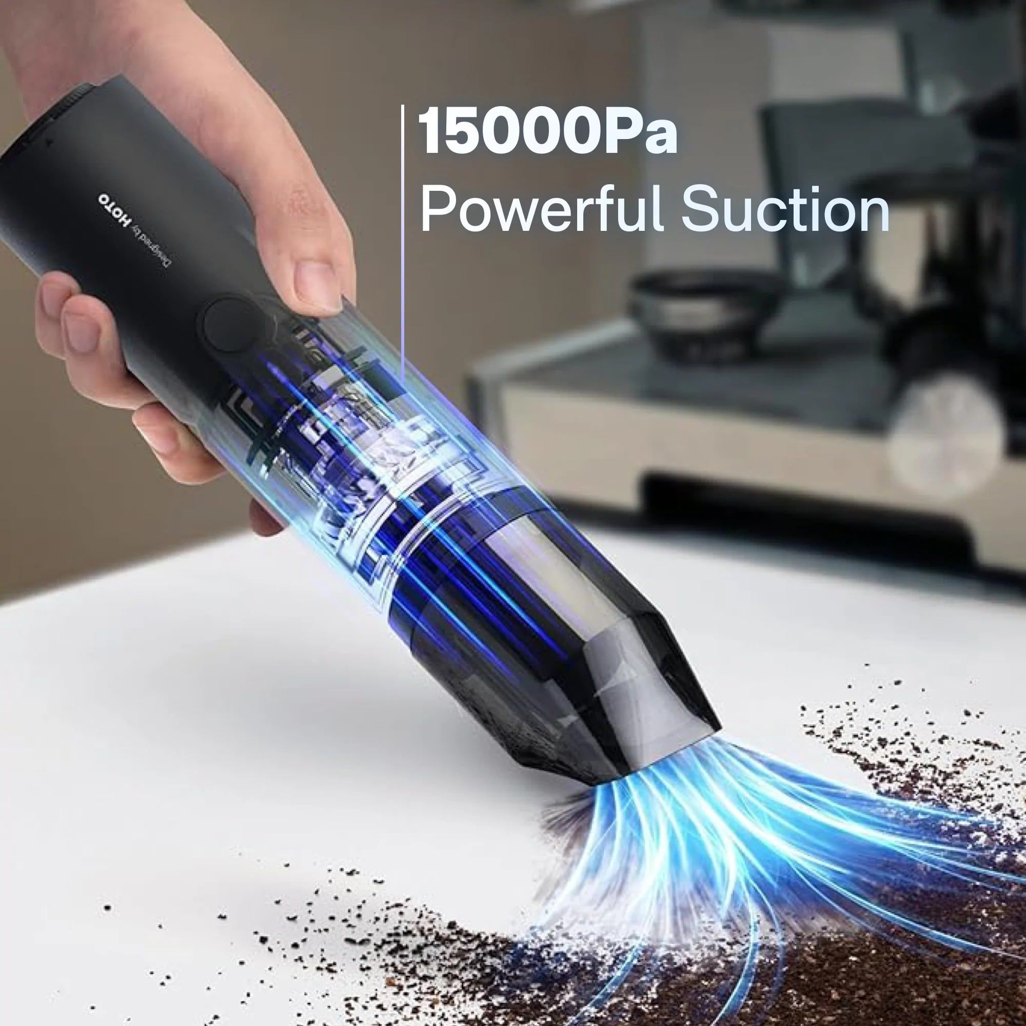  Máy Hút Bụi Kiêm Bơm Hơi + Hút Chân Không HOTO QWCXJ001 (15000Pa, 1900mAh) 