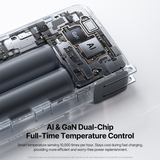  Pin Dự Phòng Kiêm Củ Sạc Baseus EnerFill FT21 10000mAh 45W (1*Type-C + 1*USB-A port, with Foldable AC Plug, with USB-C Cable, Digital Display) 