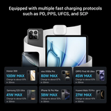  Củ Sạc Nhanh CUKTECH 10 120W (2*Type-C + 1*USB-A port, 120W MAX fast charging for Xiaomi phones) 