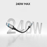  Cáp Sạc Nhanh Đầu Từ Tính C to C CUKTECH CTC615S 240W (15cm, 6A, Support Mi Turbo 120W, 480Mbps) 