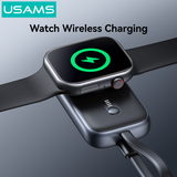  Đế Sạc Không Dây Dự Phòng Cho Watch USAMS CD245 1200mAh 2.5W (with Built-in Type-C cable) 