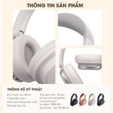  Tai Nghe Chụp Tai Không Dây HAVIT Space NC01H H635BT (Bluetooth v6.0, 132H, -35dB HYBRID ANC, 40mm Driver) 