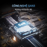  Củ Sạc Nhanh CUKTECH A15C 65W (2*Type-C + 1*USB-A port, with 1.5m C to C 5A cable) 