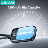  Đế Sạc Không Dây Dự Phòng Cho Watch USAMS CD245 1200mAh 2.5W (with Built-in Type-C cable) 