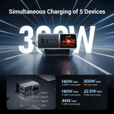  Trạm Sạc Để Bàn CUKTECH 30 Ultra 300W (IPS 1.83" Smart Display, Built-in magnetic base, DC 300W Max, Intelligent real-time power adjustment, ADC 2.0, Support Mi Turbo 120W) 