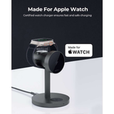  Đế Sạc Đứng Không Dây 3-in-1 AUKEY LC-MC311 15W (Sạc không dây chuẩn Qi2, Hít từ tính MagFusion) 