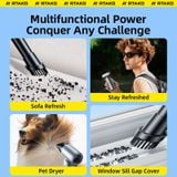  Quạt Cầm Tay Đa Năng 2-in-1 Kiêm Máy Hút Bụi RTAKO F71 (4000mAH, 90000RPM, Dual-Function) 