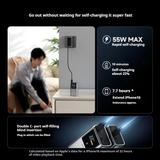  Pin Dự Phòng CUKTECH 10 Mini 10000mAh 55W (2*Type-C + 1*USB-A, LED Digital Display, Flight-approved) 