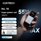  Pin Dự Phòng CUKTECH 10 Mini 10000mAh 55W (2*Type-C + 1*USB-A, LED Digital Display, Flight-approved) 