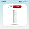  Ổ Cắm Điện Đa Năng 8-in-1 LDNIO SC4408C 2500W (4*Universal Outlet, 2*Type-C + 2*USB-A port) 