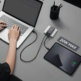  Củ Sạc Nhanh CUKTECH Ultra-thin AD65 65W (2*Type-C port, PD3.0/PPS2.0/QC4.0, with 1.5m 6A C to C cable) 