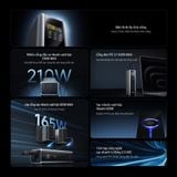  Pin Dự Phòng CUKTECH 15 Ultra 20000mAh 210W (2*Type-C + 1*USB-A, Airline Safe, 1.3" TFT Display, PD3.1, Dual input 165W Max) 