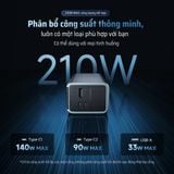  Pin Dự Phòng CUKTECH 15 Ultra 20000mAh 210W (2*Type-C + 1*USB-A, Airline Safe, 1.3" TFT Display, PD3.1, Dual input 165W Max) 