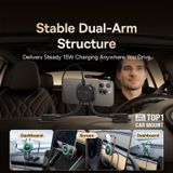  Đế Giữ Điện Thoại Từ Tính Kiêm Sạc Không Dây Baseus PrimeTrip C03s Pro (15W Wireless Charging, Stick-On Type) 