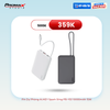  Pin Dự Phòng AUKEY Spark Sling PB-Y53 10000mAh 15W (with Built-in Type-C Cable, 1*Type-C + 1*USB-A port) 