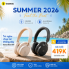  Tai Nghe Chụp Tai Không Dây Baseus Bass BH1 (Bluetooth v6.0, 80H, 600mAh, SuperBass 2.0, AI ENC, Ultra-Low Latency, Smart App Control) 