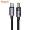  Cáp Sạc Nhanh C to C MCDODO CA-558 100W (Support Apple CarPlay, Dual-Sided Indicator, 1.2m, 480Mbps) 