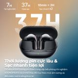  Tai Nghe Bluetooth TWS SoundPEATS Air5 Pro (Bluetooth v5.4, 7H, AI Hybrid ANC, LC3 codec, Control via PeatsAudio app, 6-Mics Built-in + Qualcomm cVc Algorithm) 