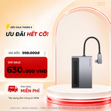  Hub chuyển đổi 6 in 1 Baseus Magic Multifunctional cho iPad/ Macbook and Surface Pro 7 (Type-C to USB 3.0, SD/TF 3.0, HDMI 4K60Hz, AUX 3.5mm, Type C PD100W, HUB with a Retractable Clip Standard Edition) 