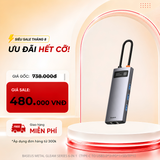  Bộ Hub Mở Rộng Đa Năng Baseus Metal Gleam Multifunctional Gen2 Cho Macbook/Laptop/iPad/Smartphone/Tablet (Gen2 New Upgrade Edition) 