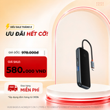  Hub Mở Rộng Kết Nối Đa Năng Baseus AcmeJoy HUB Docking Station Cho Macbook Laptop iPad Điện Thoại (HDMI 4K RJ45 USB3.0 SD/TF PD/Data Jack 3.5) 