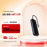  Hub Mở Rộng Kết Nối Đa Năng Baseus AcmeJoy HUB Docking Station Cho Macbook Laptop iPad Điện Thoại (HDMI 4K RJ45 USB3.0 SD/TF PD/Data Jack 3.5) 