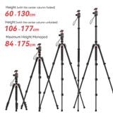  Ulanzi TT31 Claw Quick Release Tripod 2-in-1 Tripod and Monopod with 360° Panoramic Head 180° Revertible Legs for DSLR Camera 