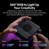  Ulanzi LE20 20W RGB Pocket Light Full Color CRI 95+ with Type-C Charging for Portrait Food Still Life Photography Video Light 
