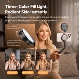  Ulanzi MT40 Mini Selfie Stick with Fill Light Three Color Modes for Smartphone Photography Tripod Handheld Vlogging Livestream 