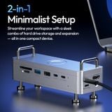  Ulanzi QT03 Docking Station with SSD Enclosure 2-in-1 Minimalist Setup 8TB Storage Dual-Chip Design for Smartphone Laptop Tablet 