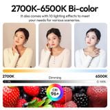  Ulanzi AL120 Inflatable LED Light 2700K-6500K 10 Lighting Effect for Portrait Photography Livestreaming Vlog with Type-c Charger 