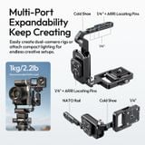  Ulanzi XJ01 Uka Universal Foldable Camera Cage 2-in-1 Handle Cage for Camera Tripod Gimbal Phone Clamp Photography Light Vlog 