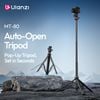  Tripod Dùng Cho Máy Ảnh ULANZI MT-80 (2m, 360° Pan & 180°Tilt, 5kg Max Load, Universal 1/4" Mount, Auto Pop-up) 