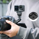  Ulanzi CA22 Cold Shoe Mount Adapter for DJI OSMO ACTION 3/4 with 1/4 Threaded Screw Adapter for Photograph Camera Magic Arm 