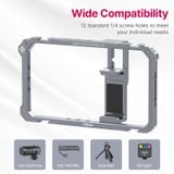 Ulanzi Universal Smartphone Video Rig Phone Cage with Handgrip for iPhone 16 15 14 13 12 Pro / Pro Max Android Mobile Phone 