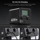  Ulanzi L023 40W Pro Video Light 3400mAh 2500-6500K Bi-color Photograph COB Led Video Light CRI 95+ for Outdoor Livestream 