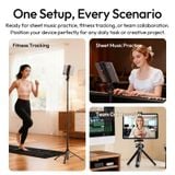  Ulanzi CA15 OneLock Tablet Clamp 13-22.5cm Range with 1/4" Universal Base Cold Shoe Mount for Sheet Music Practice Livestreaming 