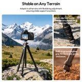  Ulanzi TZ01 Versatile 2-in-1 Carbon Fiber Tripod 1.63M Outdoor Rooftop Travel Vlogging Livestream Shot Camera Urban Landscapes 