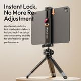  Ulanzi CA15 OneLock Tablet Clamp 13-22.5cm Range with 1/4" Universal Base Cold Shoe Mount for Sheet Music Practice Livestreaming 