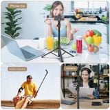  Ulanzi MT-79 Light Stand Protable Tripod Stand for Phone Clip Action Camera Handheld Cob Light Aluminum Alloy 2M Light Stand 