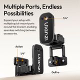  Ulanzi PK16 Quick-Release Magnetic Base for DJI Pocket 3 Action Camera for Railings Fridges Gym Camping 270° Flexible Adjustment 