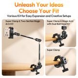  Kẹp Siêu Chắc 3 Chấu ULANZI CO78 (High Stability, for Edge Desk Banister Handlebars Branches Outdoor Shot with 1/4" Cold Shoe Mount) 