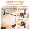 U​lanzi CO78 Super Clamp 3-Jaw High Stability for Edge Desk Banister Handlebars Branches Outdoor Shot with 1/4" Cold Shoe Mount